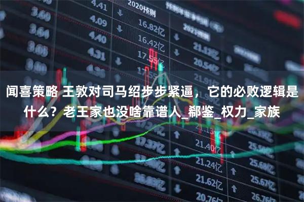 闻喜策略 王敦对司马绍步步紧逼,它的必败逻辑是什么?老王家也没啥靠谱人_郗鉴_权力_家族